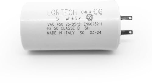 Lortech Condensateur 5 μF pour Volet Roulant toutes marques, Certifié CE, Fabriqué en Italie