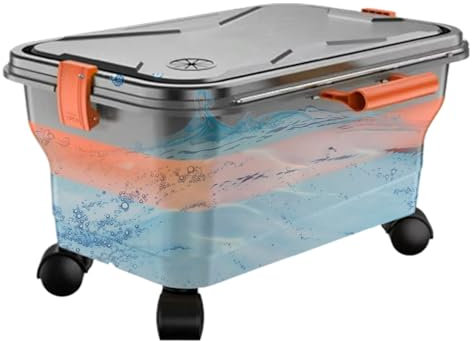 JIEBWCHA Serbatoio 'acqua per idropulitrice – Contenitore portatile per acqua da 22 l, contenitore pieghevole con rulli rotanti a 360 gradi per giardinaggio cortile esterno giardino uso