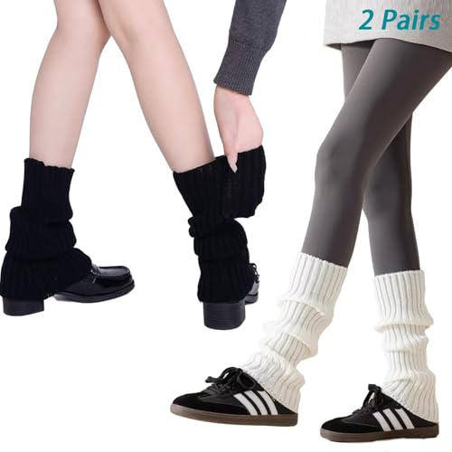 GTYARYUA Beinwärmer, Stulpen für Damen, Leg Warmers, Winter Gestrickte Beinstul, Ballett Stulpen, Wadenwärmer Damen, Modisch und Warm, Geeignet für Winter, Ballett, Sport