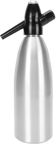 Luocute Tragbarer Wassersprudler, 1 L Aluminium-Sprudelwassermaschine für die Hausbar und den Außenbereich, Nostalgisches Selters-Wasserbereiter-Set, 8 G CO2-Kartuschen für