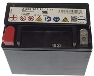 Mercedes-Benz Genuine Secondary Back-Up Auxiliary Battery 12V 10Ah 170A A000982950864 for C-Class E-Class GLC X-Class Viano Sprinter OEM Replacement