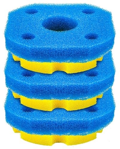 Psdndeww Druck-Aquarien Teichfilter Ersatzschwamm Media Pad für CPF-250 CPF-180 fördert Teichwasser Aquarien Medienschwamm Schaum