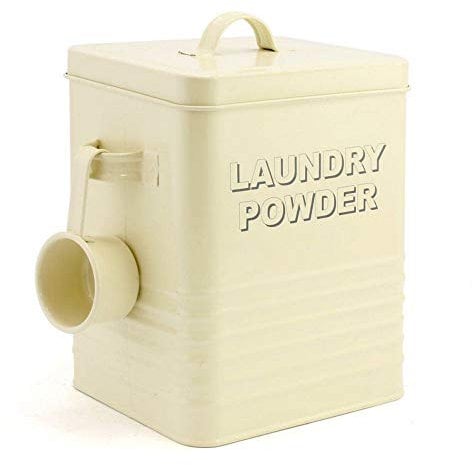 Lesser and Pavey 23 cm Home Sweet Home Laundry Powder Box, Cream