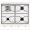 Smeg SRV564EB7 Incasso Gas Bianco piano cottura