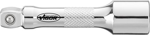 VIGOR Schwenkbare Verlängerung, V4315, 3/8″, 3/8″, 75 mm | Antrieb 3/8 Zoll (10 mm) Vierkant hohl, Abtrieb 3/8 Zoll (10 mm) Vierkant massiv, Länge l2 75 mm, 72 g, 75 mm , 3/8″ , 3/8″