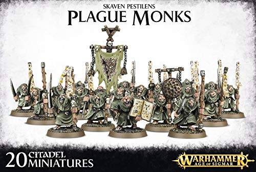 Games Workshop Warhammer AoS - Skaven Pestilens Plague Monks