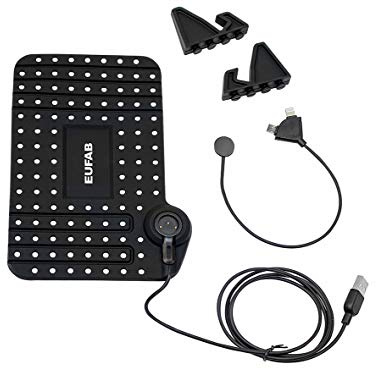 EUFAB 16476 Anti-Rutsch Smartphone Halterung mit USB Ladekabel