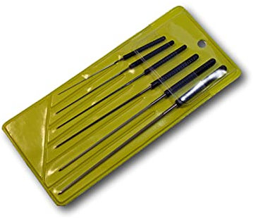 Augusta Uhrmacher Reibahlen Sortiment mit Rakete im Etui 6Stück 0,6mm-2,0mm 4715.C7