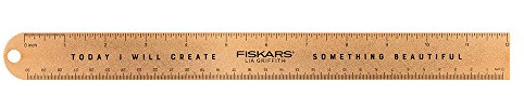 Fiskars Lia Griffith Studio Ruler 12-Gold