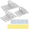 Wandou 9 pièces crochet de plafond robuste, plafonniers éclairage plaque de base lustre crochet pendentif montage avec vis de montage (70 mm, 80 mm, 95 mm)