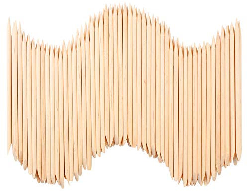 Holz Sticks Nagelhautschieber 300 Stück Rosenholzstäbchen für Maniküre Pediküre Nagelpflege Stäbchen,Doppelseitig Multifunktional Nail Art Werkzeug