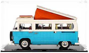 Acryl Vitrine für Lego 10279 T2 Campingbus, Schaukasten Vitrine für Modelle Sammlerstücke (Nur Vitrine)