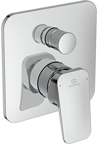 Ideal Standard - Ceraplan, Miscelatore per vasca o doccia ad incasso, Due vie, Parti esterne, Cromato