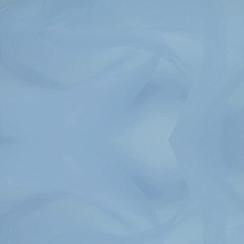 CISULI Gaze-Stoff, 100 % Seide, Organza, 6 Momme, Breite 140 cm, Meterware, einfarbig (2128)