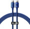 Baseus Crystal Shine 100W 120 cm PD Type-C cable de carga Azul
