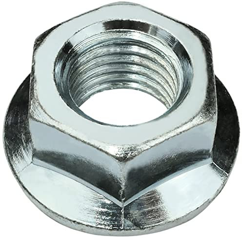 AERZETIX - C58285 - Juego de 5 tuercas hexagonales con brida/base dentada M20 - Ø exterior de la brida 42mm - en acero