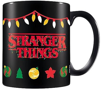 Pyramid International Stranger Things Mug (Christmas Fairy Lights Design) 11oz Coffee Mug in Presentation Stranger Things Gift Box - Official Stranger Things Merchandise