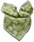 Prettystern Homme Femme Bandana Echarpe Petit Foulard Carré en 100% Crêpe Satin de Soie 13A Vert