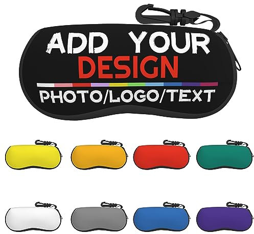 Borsa per occhiali personalizzata Custodia per occhiali in neoprene portatile personalizzata Logo Testo Custodia per occhiali personalizzata
