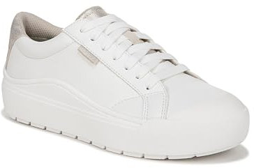 Dr. Scholl's Shoes Time Off Sneaker, Zapatillas Mujer, Blanco y Dorado, 39 EU