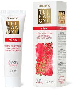 PHARCOS® Teleangyl Viso 30 ml - Crema protezione cuti sensibili con filtri solari