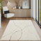the carpet Everest - moderner Kurzflor Teppich Wohnzimmer Schlafzimmer mit Hoch-Tief-Effekt, 3D Effekt, hohe Flordichte und angenehm weich, Creme, 80 x 300 cm