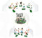 9pcs Football Cake Decoration Set,Football Birthday Cake Soccer Toppers Sports Themed Cakes for Birthdays and Team Parties