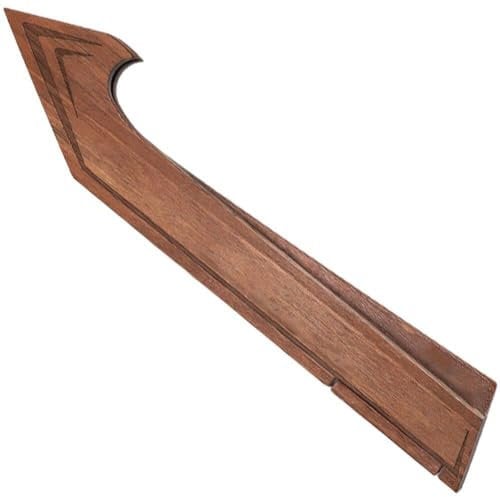 Glixoft Walnut Knife Edge Guard Wooden Blade Cover Protector Knife Edge Sleeves Knife Holder Portable Kitchen Tool for Japanese Sashimi Knife