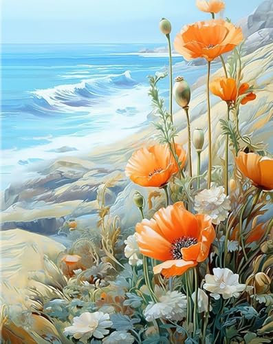 NANASUGUR Peinture Numero Adulte Peinture par Numero Adulte Enfant DIY Peinture Acrylique pour Adultes débutants Facile sur Toile 40x50 cm sans Cadre
