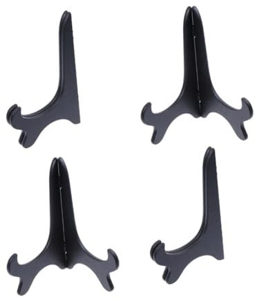 FUNOMOCYA 4 Escurridores De Platos Escurridores De Platos Expositores Soportes para Platos Color Negro