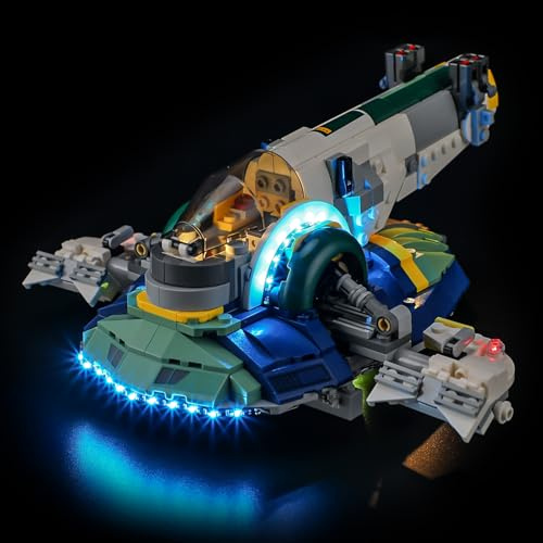 BRIKSMAX LED Beleuchtung für Lego Star Wars Jango Fetts Sternenschiff 75433,kompatibles Licht Set für Bausteine - Ohne Lego Set,Premium Deko licht für Modellbau für Home Deko,Geschenk für Erwachsene
