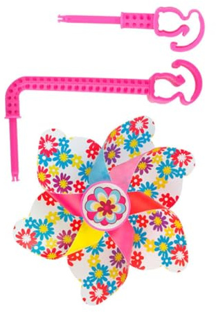 ULTECHNOVO Molinillo de Viento para Bicicleta Infantil Accesorio Decorativo Giratorio de Plástico Set de Varillas Largas y Cortas Molinillo Creativo para Manillar Decoración Colorida para
