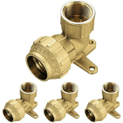 Cornat T617025 Coude fileté PE Laiton 25 mm x 3/4'' (Lot de 4)