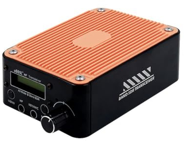 Jnchdghwa Ricetrasmettitore SDR USDR USDX+Plus V2 A 8 Bande, Ricetrasmettitore QRP HF SSB A Tutte Le modalità con Altoparlante e Schermo LCD