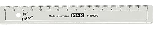 Lineal 16 cm für Linkshänder