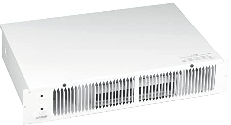 Broan-NuTone Calentador de pared con ventilador 114 Kickspace sin termostato integrado, color blanco