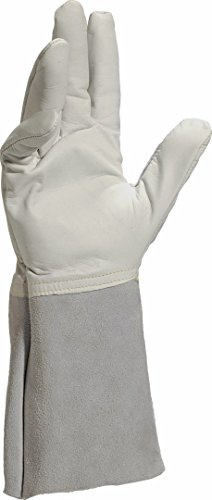 Deltaplus TIG15K10 Schweisserhandschuh / Stulpe 15 Cm., Grau, Größe 10