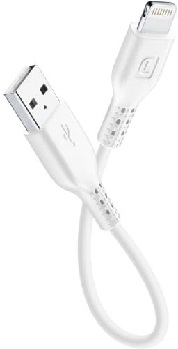CELLULAR LINE CUSBDATACTRMFIIPH5 USB-Lightning Kabel (15 cm) weiß