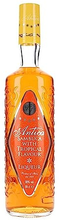 Antica Tropical Sambuca, 70 cl | Star Anise Distillate Blend, Best Served Cold, Ideal Neat, on Ice, or in Cocktails, Gift Idea, After-Dinner Treat