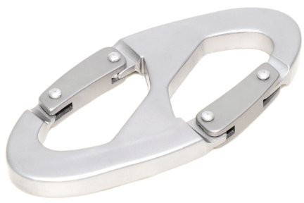 2er Set Zweiseitiger Karabiner aus robustem Edelstahl, Karabinerhaken für alle Zwecke Dieser KARABINER IST Nicht ZUM Klettern GEEIGNET! - Marke Ganzoo