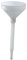 OEM Systems ENO008 Entonnoir en plastique avec courbe flexible pour usage alimentaire Ø 25 cm-03750, blanc