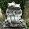 Garden Ornaments by Onefold AN1 Bud Frog Stone Garden Ornament, Grey, 30x12x31 cm