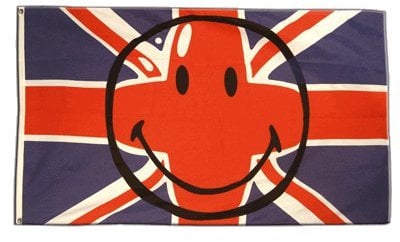 Flagge Smiley Großbritannien - 90 x 150 cm