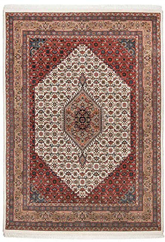 Benares | Bidjar | Teppich aus 100% Schurwolle | handgeknüpft | Größe: 200 x 300 cm | Farbe: Cream/Braun | THEKO