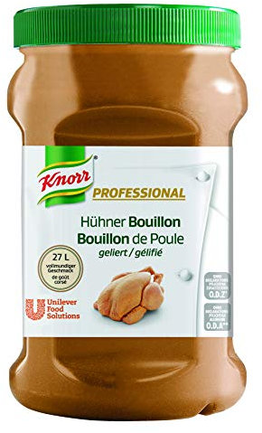 Knorr Professional Bouillon Huhn (geliert, vollmundiger Geschmack, 1 EL Bouillon genügt für 1 L Wasser) 1er Pack (1 x 800g)