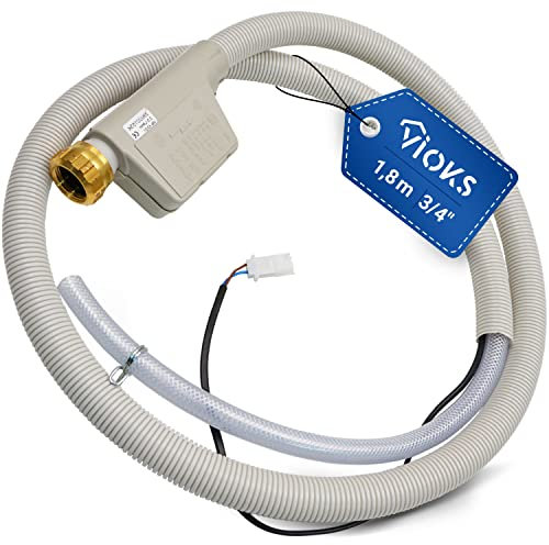 VIOKS Aquastop Schlauch Spülmaschine 1,80 m Ersatz für Miele 10499864 7638501 5268990 10499862 7638500 Wasseranschluss Geschirrspüler - Schlauch 3/4 Zoll Wasserstop Spülmaschine Mondia Meteor EuroStar