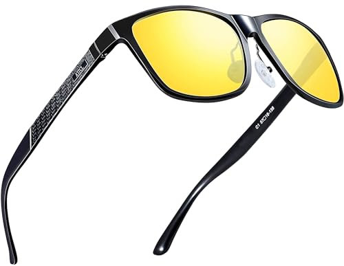 ATTCL Herren Nachtsichtbrille Autofahren Nachtfahrbrille Auto Fahren Night 8587