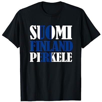 Suomi Perkele Eishockey Flagge von Finnland T-Shirt