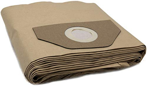 10 Staubsaugerbeutel kompatibel mit Kärcher WD 3 MV 3 6.959-130.0 | DeClean Staubbeutel - 2-lagiges Papier, passend für SE 4001 4002 WD 3.300, 60x24 cm, hohe Reißfestigkeit