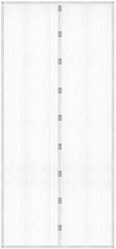 Magnetischer Magnetverschluss Insektenschutznetz Insektenschutznetz Insektenschutz Moskito Fliegengitter Vorhang 120x210cm Weiß
